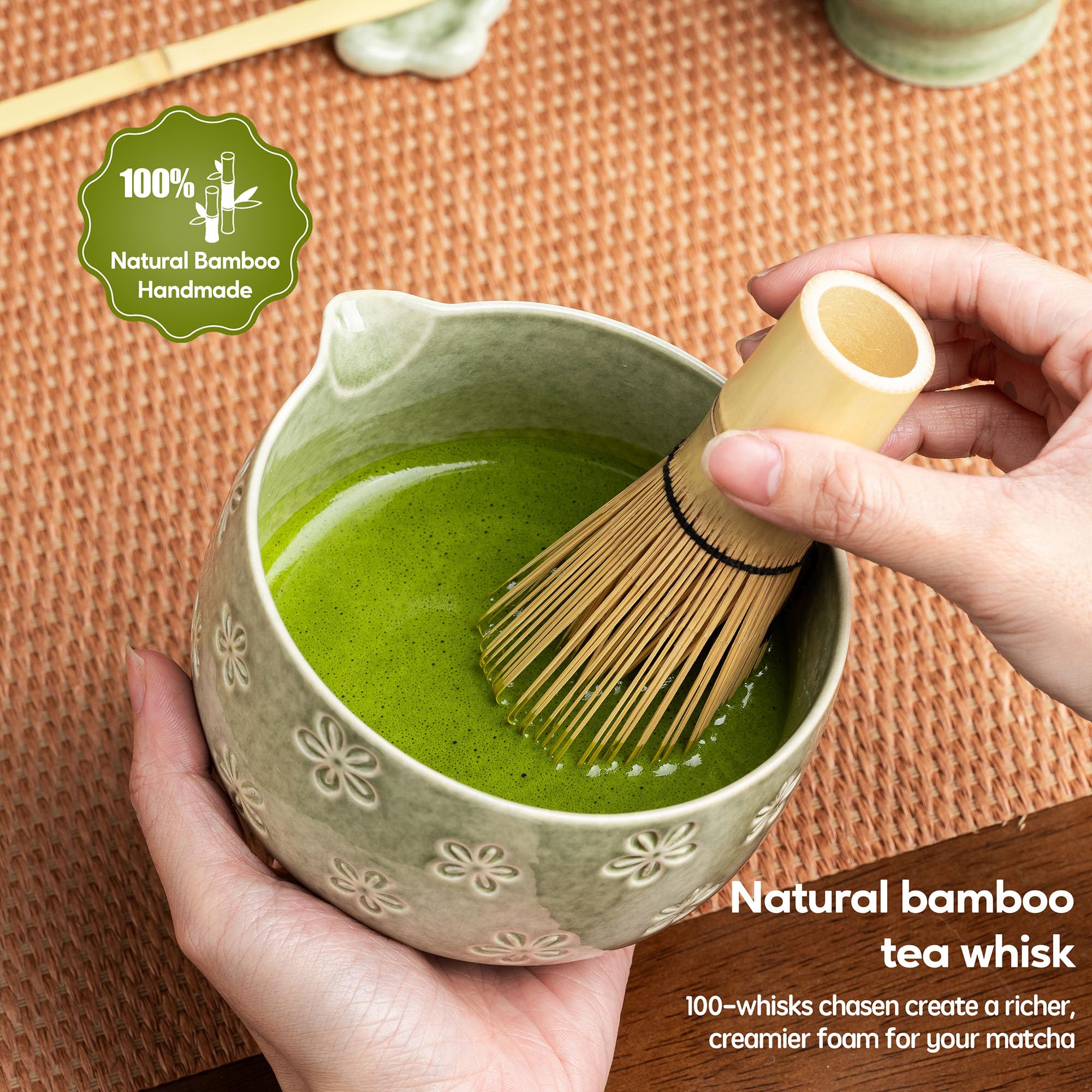 Veraelle passoire inox contre les grumeaux pour un matcha lisse