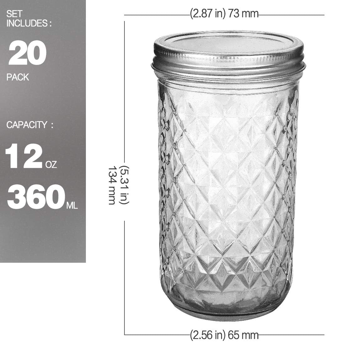 VERONES couvercles argentés avec joint Plastisol garantissant étanchéité