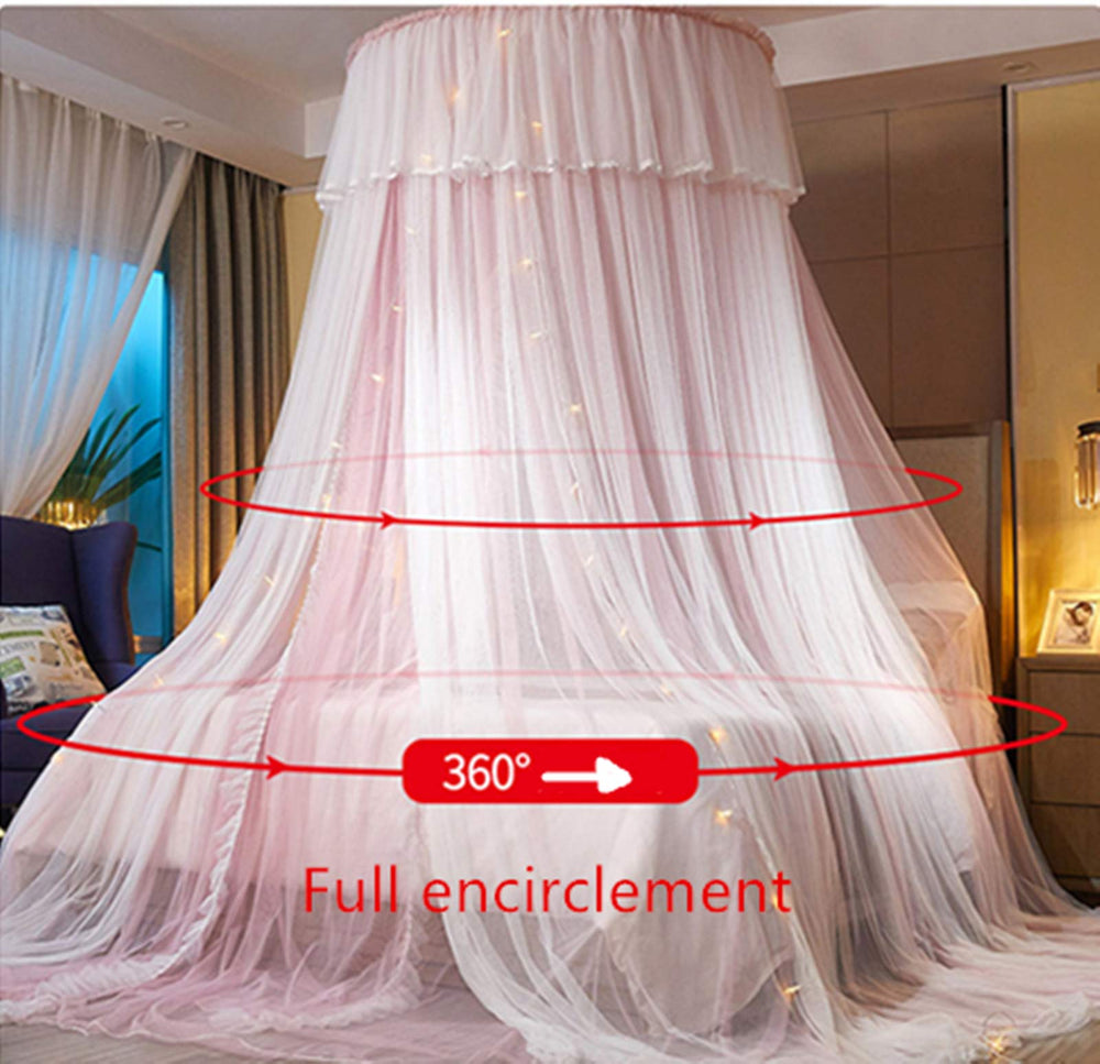 VETHIN double couche et bordure dentelle mettant en valeur style décoratif