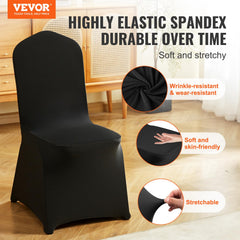 VEVOR gros plan du tissu polyester-spandex montrant élasticité et durabilité