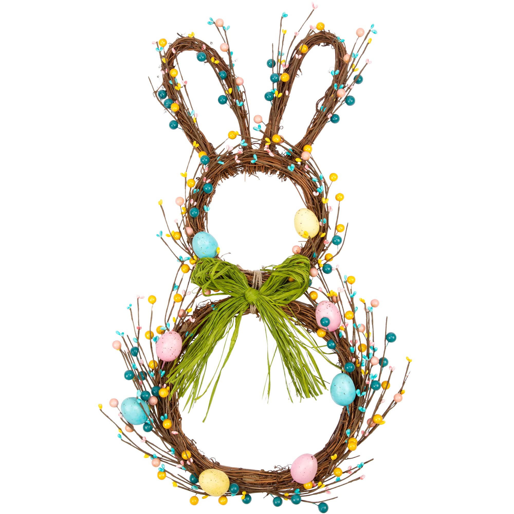 VGIA couronne lapin recto affichée sur porte pour accueil printanier