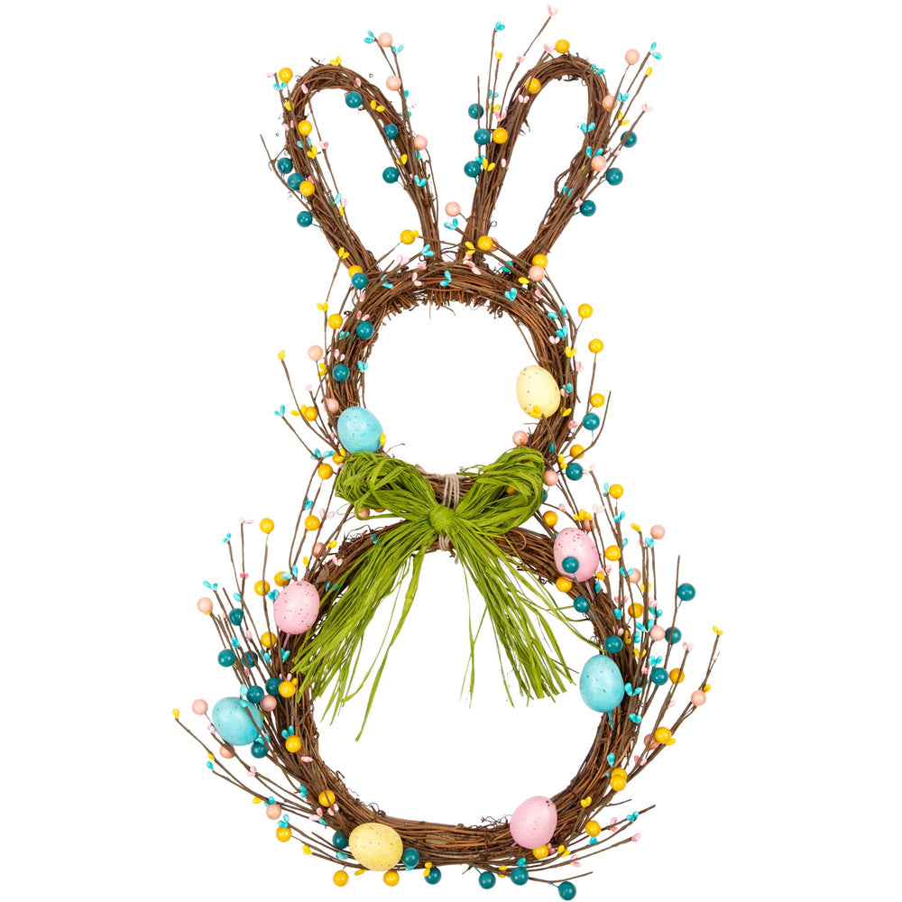 VGIA couronne lapin recto affichée sur porte pour accueil printanier