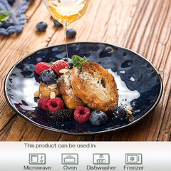 vicrays assiette en usage avec dessert mettant en valeur présentation soignée
