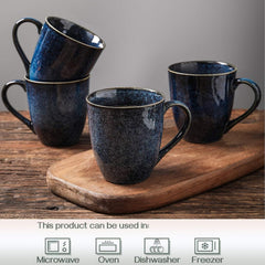 Tasse vicrays en usage avec café, apprécié pour sa capacité et confort