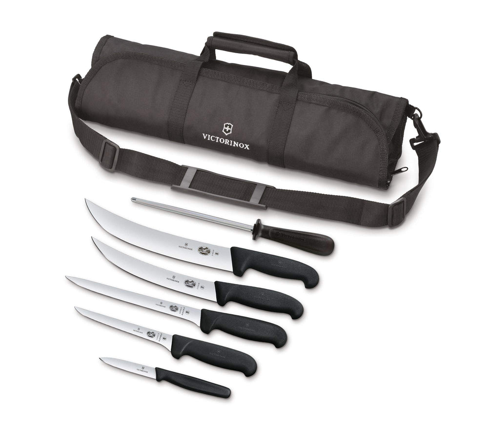 Victorinox coffret 7 pièces montrant l'ensemble et rangement sûr