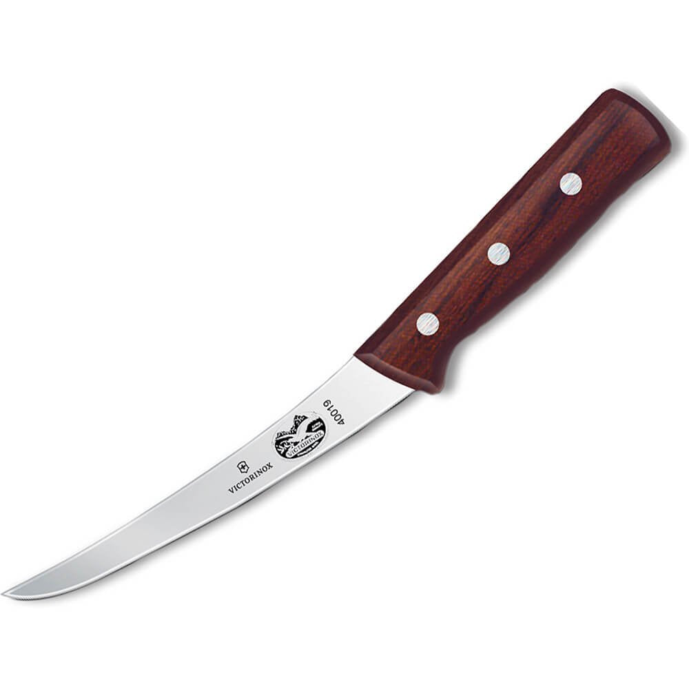 Victorinox couteau désaroter 6" plan avant montrant lame et manche érable, précision durable