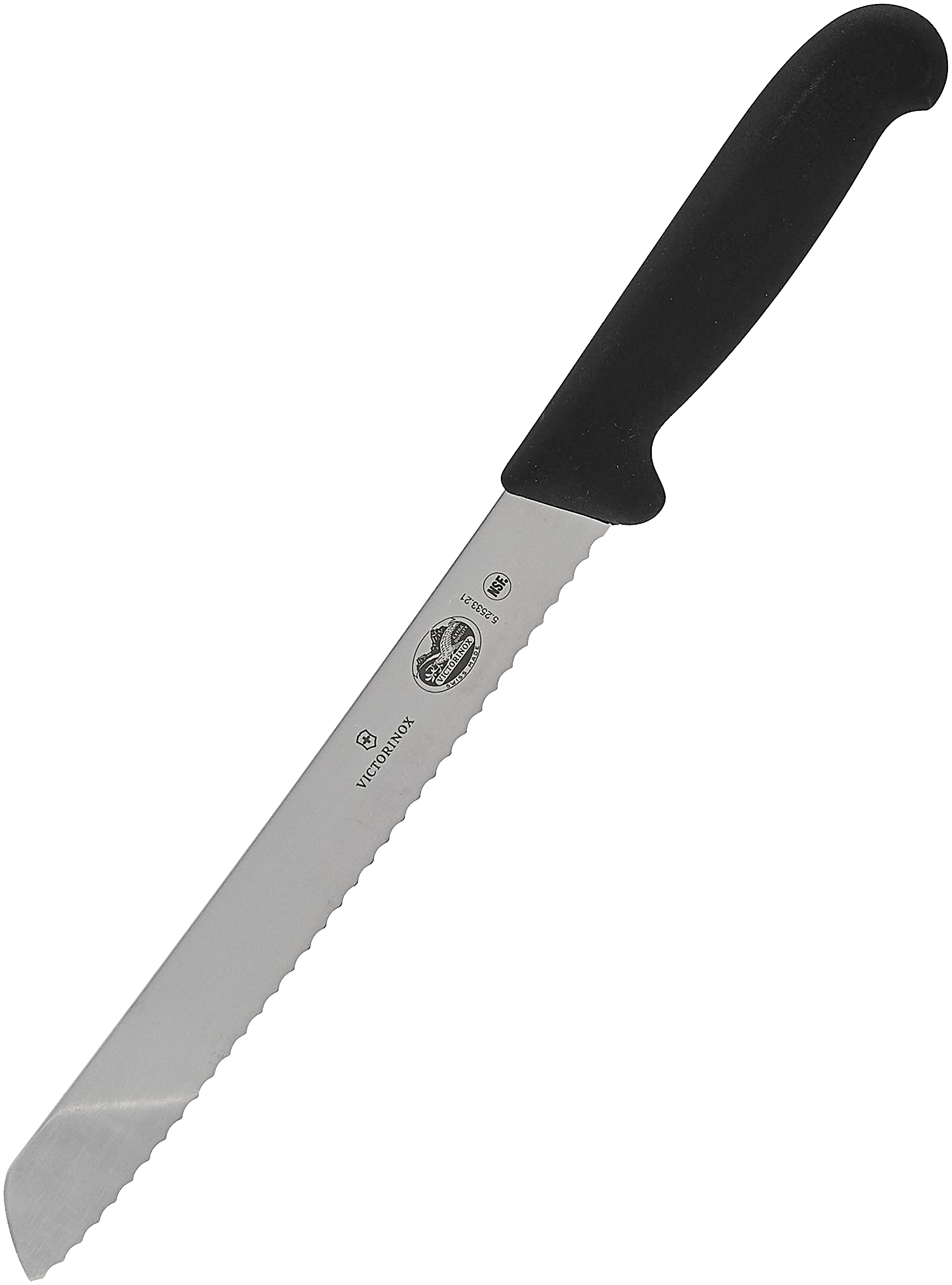 Victorinox couteau à pain en situation découpant baguette chaude sans écraser la mie