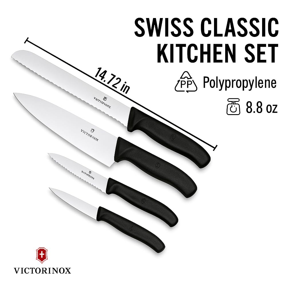 Victorinox gros plan lame inox montrant précision de coupe