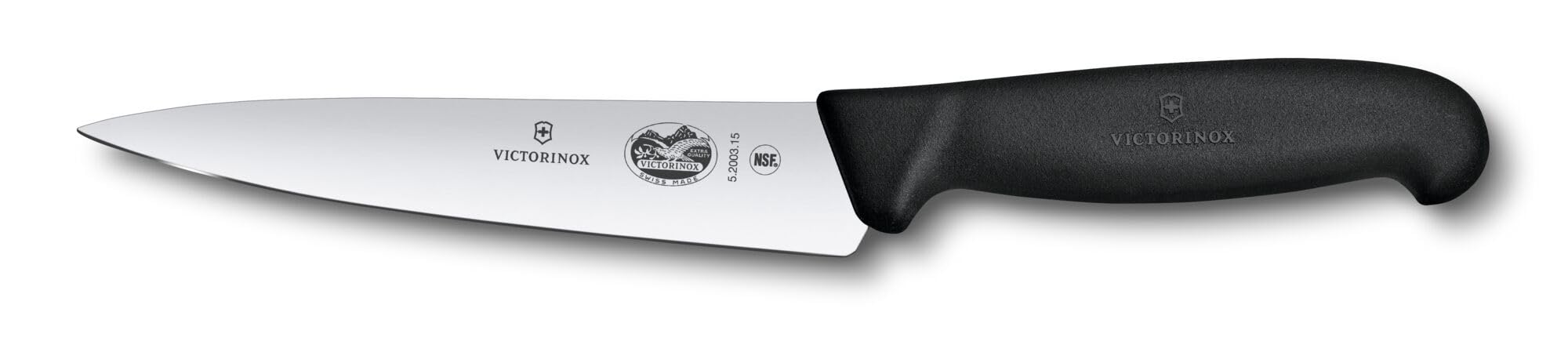 Victorinox couteau Fibrox face avant montrant la lame précise pour coupes nettes