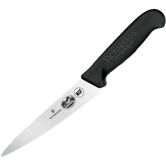 Victorinox Fibrox couteau vue avant packaging, maniabilité et qualité suisse