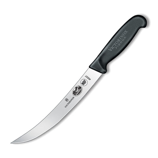 Victorinox Fibrox gros plan sur la lame en acier inoxydable pour des coupes nettes