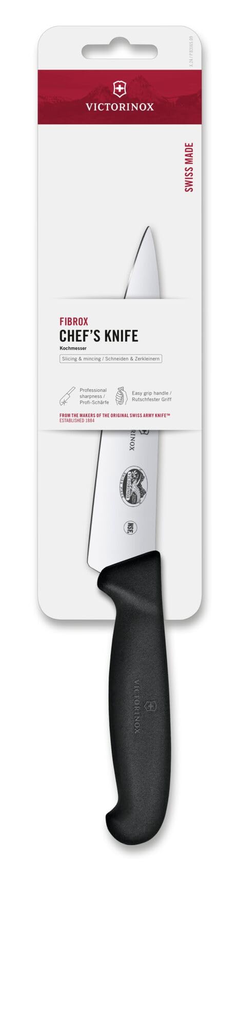 Victorinox Fibrox lame brillante soulignant résistance à la corrosion