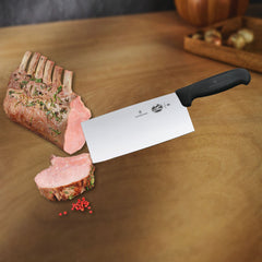 Victorinox Fibrox gros plan de la lame montrant texture et tranchant durable
