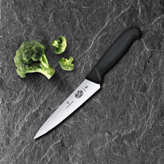 Victorinox Fibrox manche en TPE gros plan offrant une prise antidérapante