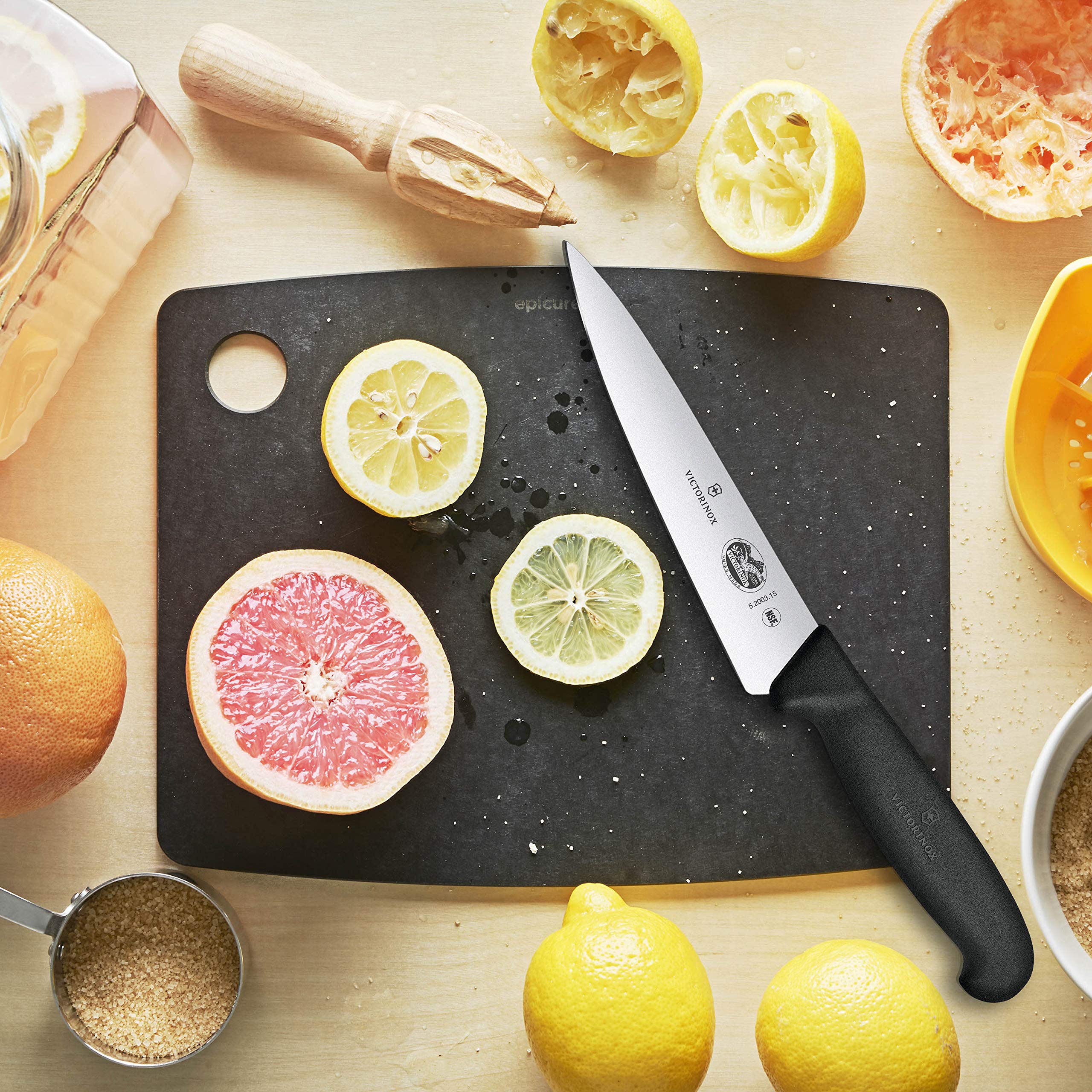 Victorinox Fibrox détail de la lame pour longévité et tranchant constant