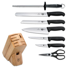 Victorinox lame de chef 8 pouces montrant finition suisse et tranchant durable