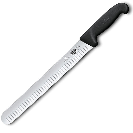 Victorinox gros plan lame Granton montrant réduction d'adhérence