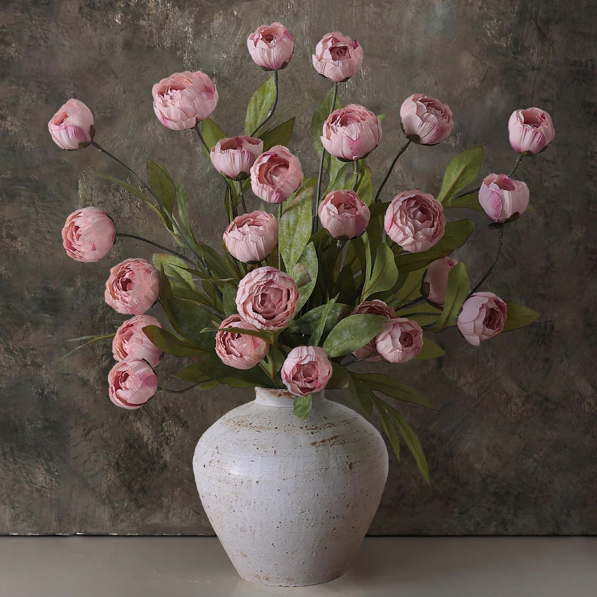 VIERENA tiges de pivoines blush en paquet, prêt pour décoration