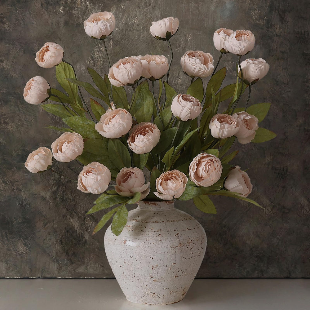 VIERENA ensemble de 12 pivoines beige pour bouquet volumineux