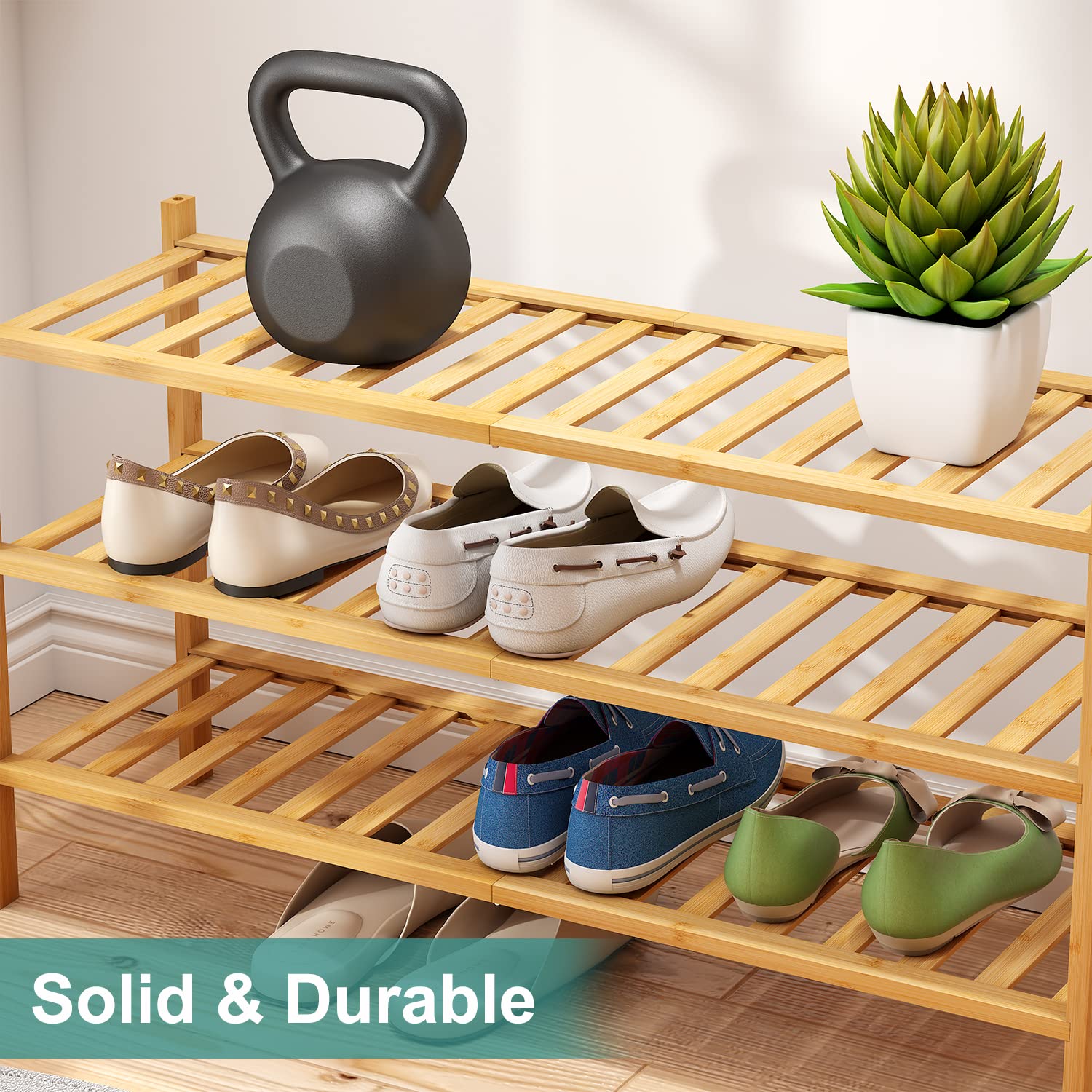 viewcare échelle de taille avec paires de chaussures, capacité claire