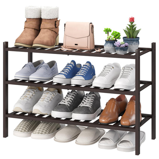 viewcare étagère à chaussures face complète montrant rangement élégant