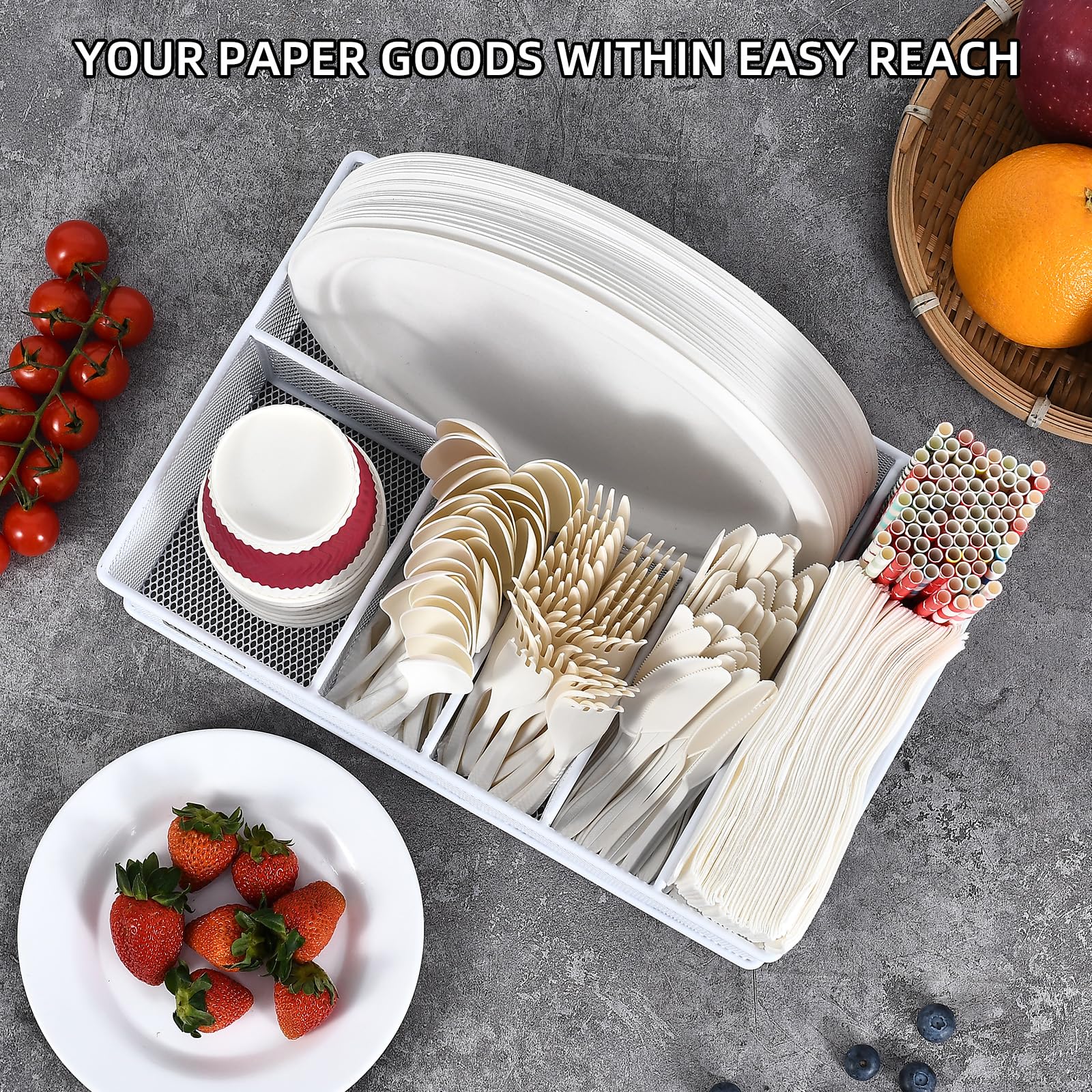 VIKEYHOME comparison taille assiette, s'adapte aux assiettes pleines