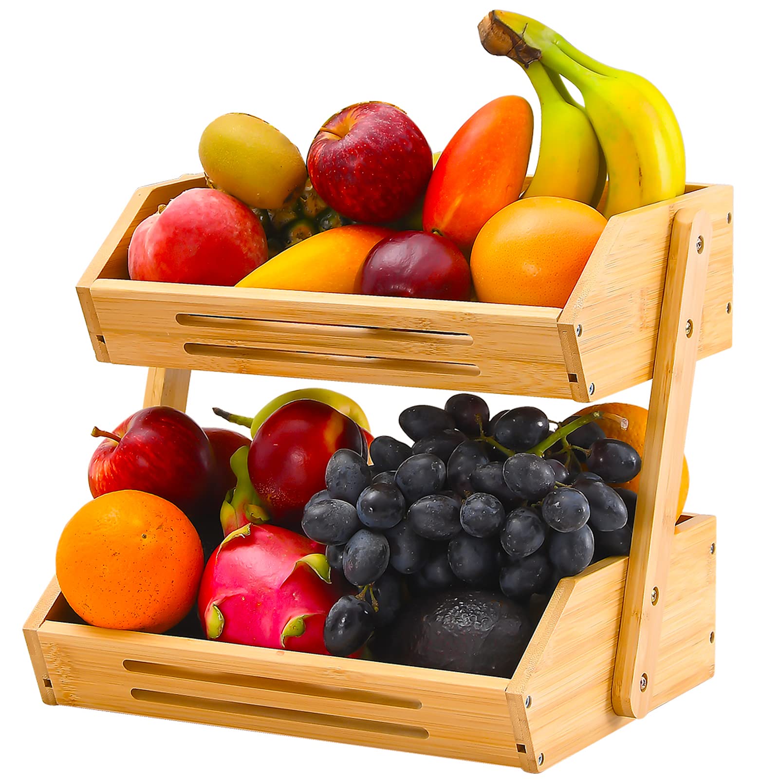 VIKEYHOME panier en usage sur comptoir avec fruits, accès facile quotidien