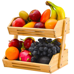 VIKEYHOME panier en usage sur comptoir avec fruits, accès facile quotidien