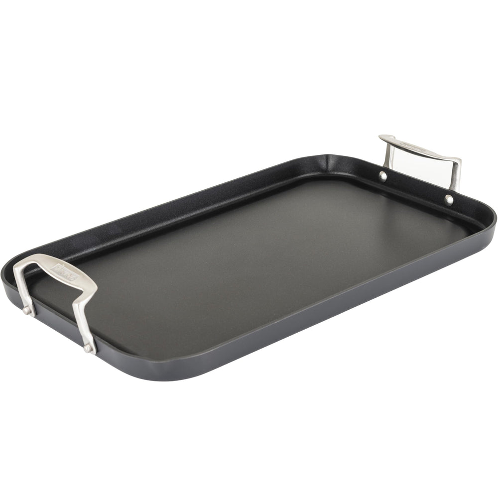 Viking plancha face montrant large surface de cuisson pour repas familiaux