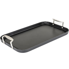 Viking plancha face montrant large surface de cuisson pour repas familiaux