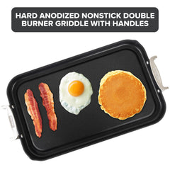 Viking plancha gros plan du revêtement antiadhésif triple couche pour nettoyage facile