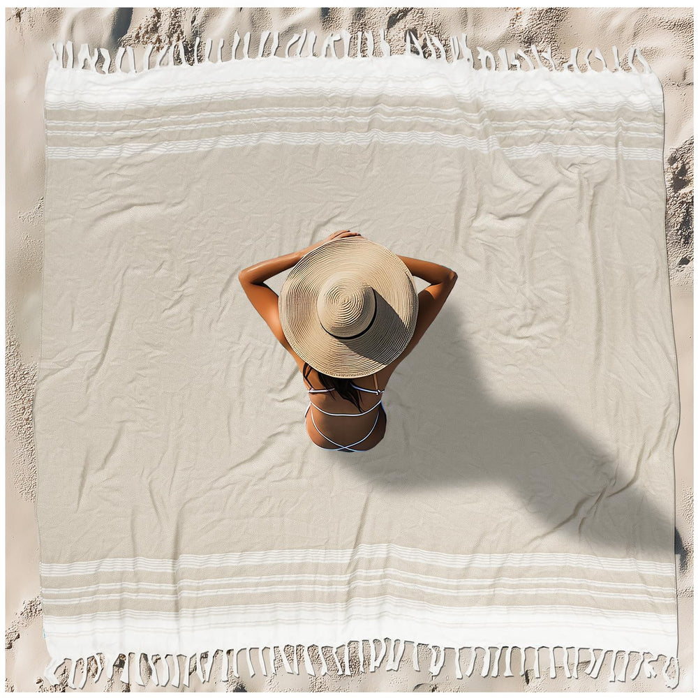 Vikumond face avant beige montrant largeur et design pratique