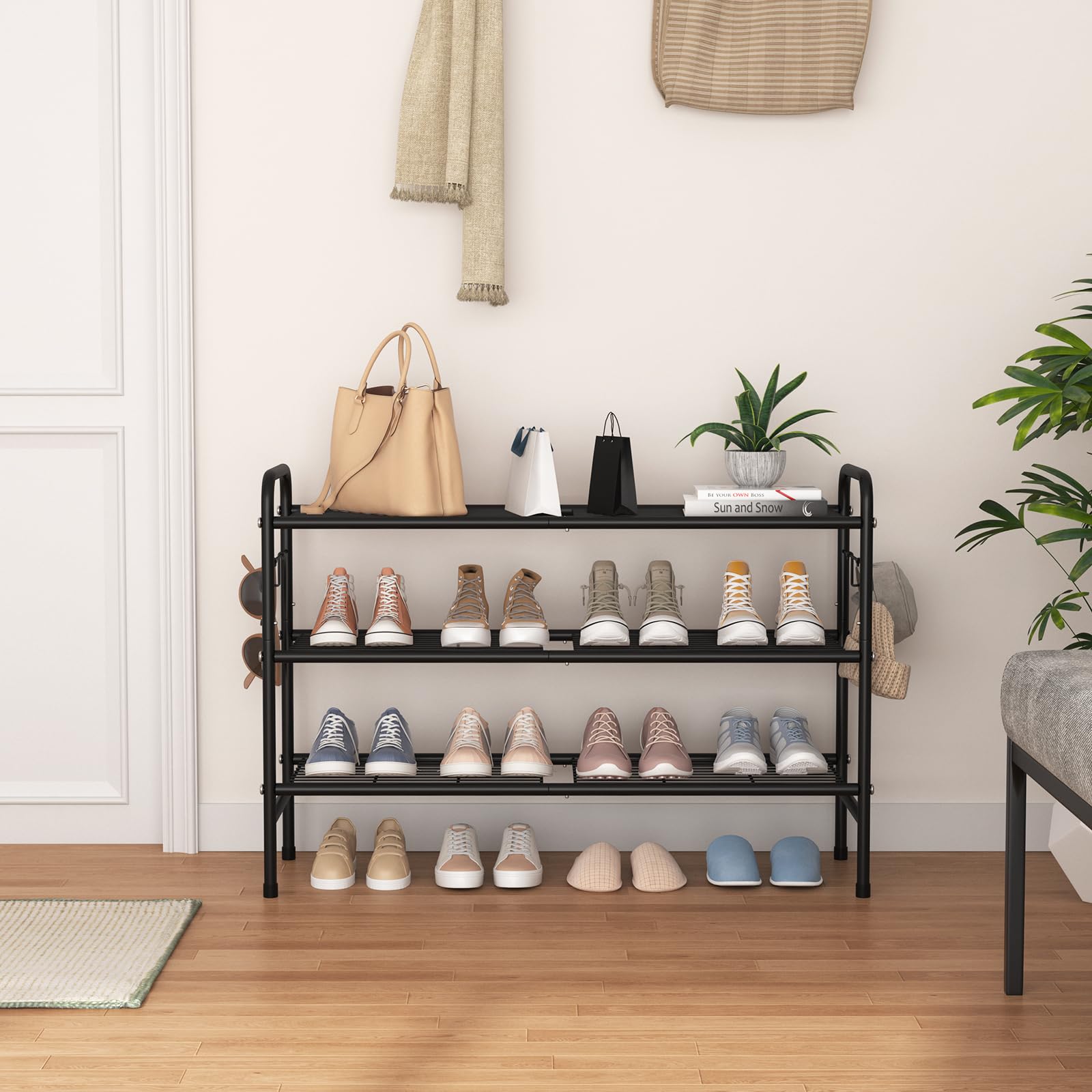 VILICK comparaison d'échelle montrant paires de chaussures alignées