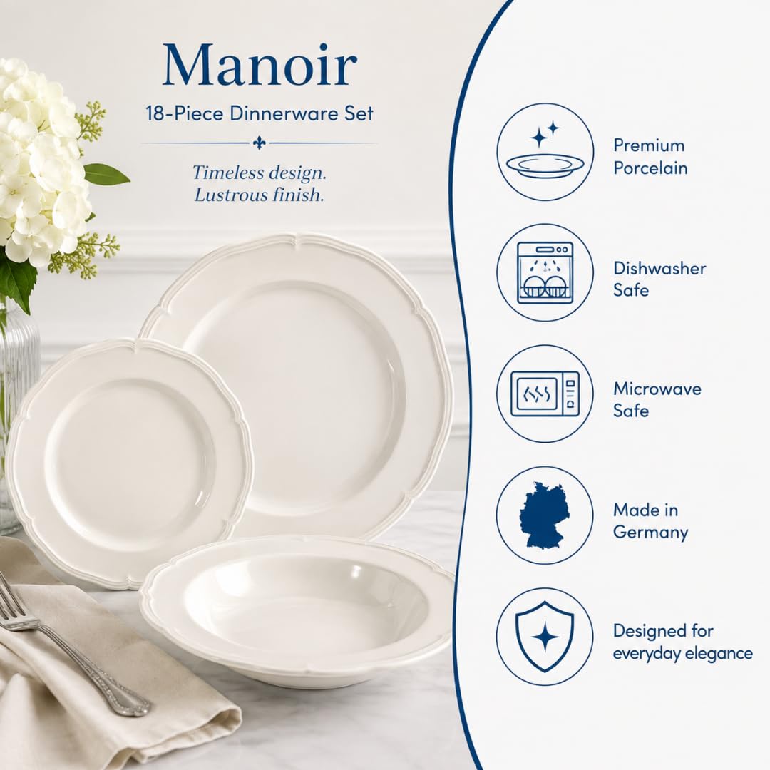 Villeroy & Boch table dressée Manoir, crée une ambiance conviviale et chic