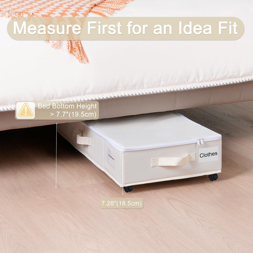 Vincona boîte glissée sous un canapé pour rangement discret et accessible