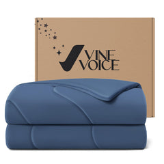 Vine Voice face avant couette Midnight Blue montrant style et fraîcheur