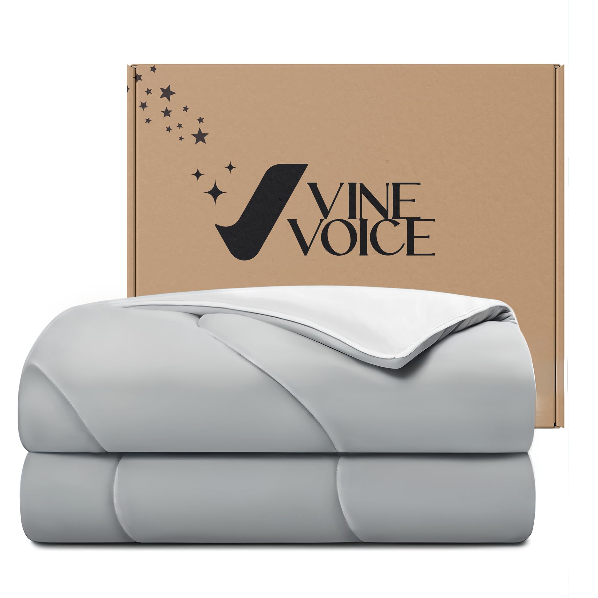 Vine Voice vue avant de la couette empaquetée pour un rangement facile