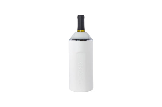 Vinglacé vue avant du produit blanc élégant et isolant pour service propre