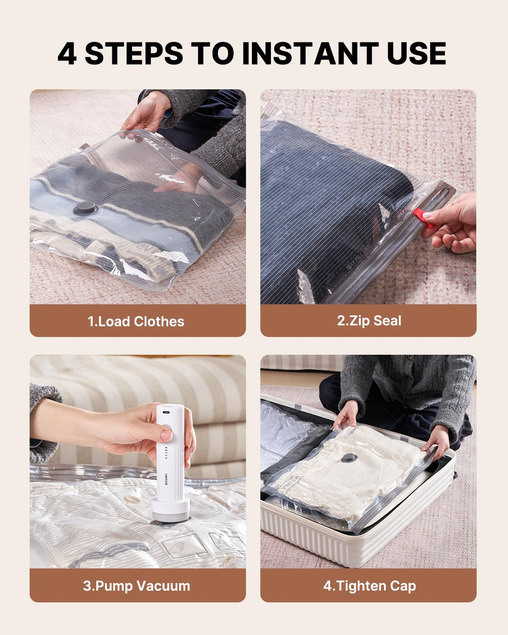 VINTAR pochette de transport pour pompe compacte pratique en déplacement