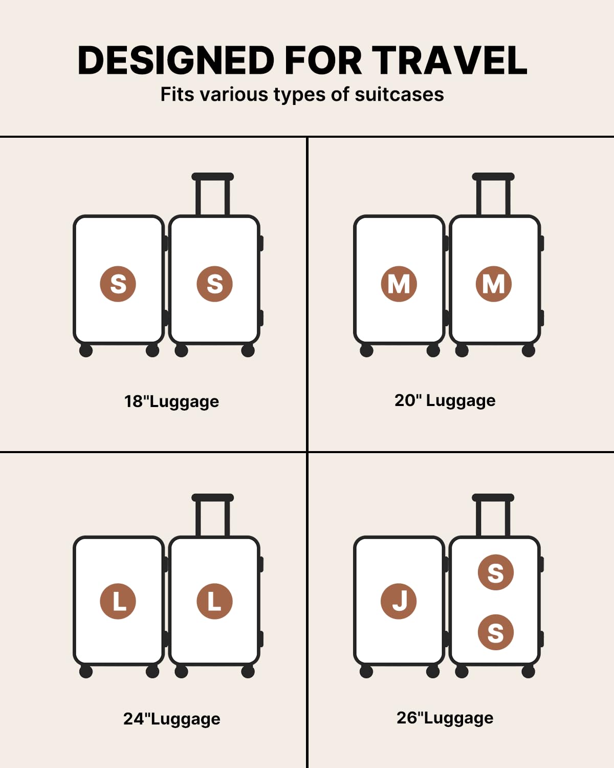 VINTAR sacs compressés rangés dans une valise pour faciliter le voyage