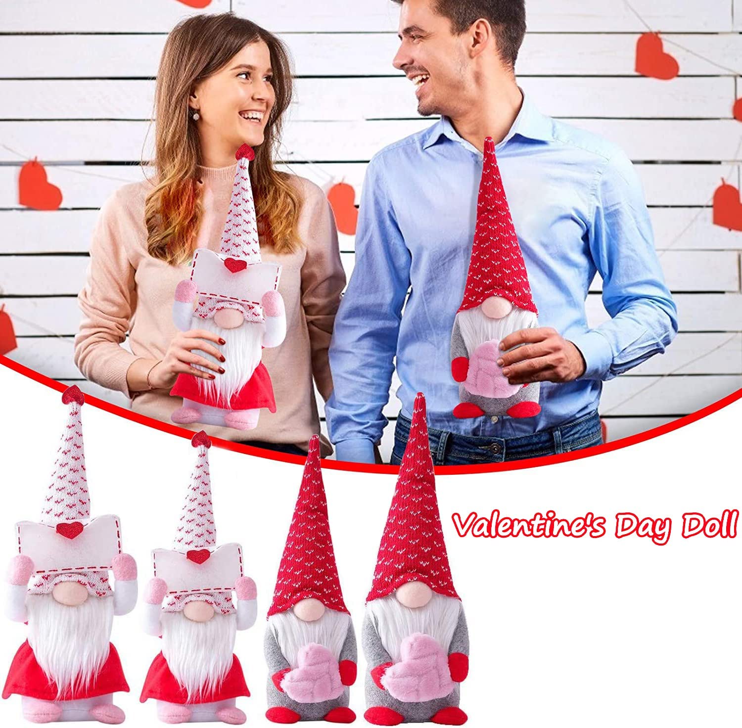 Vintend Mr tenant un cœur rose pour accent romantique visible