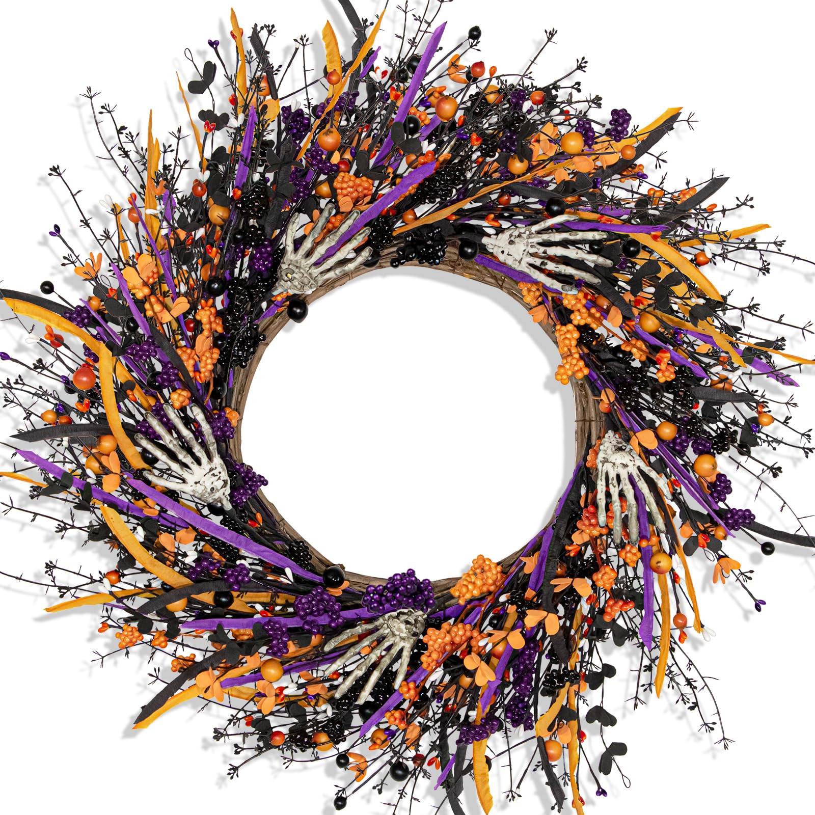 VioletEverGarden couronne de porte vue de face pour accueil gothique