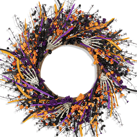 VioletEverGarden couronne de porte vue de face pour accueil gothique
