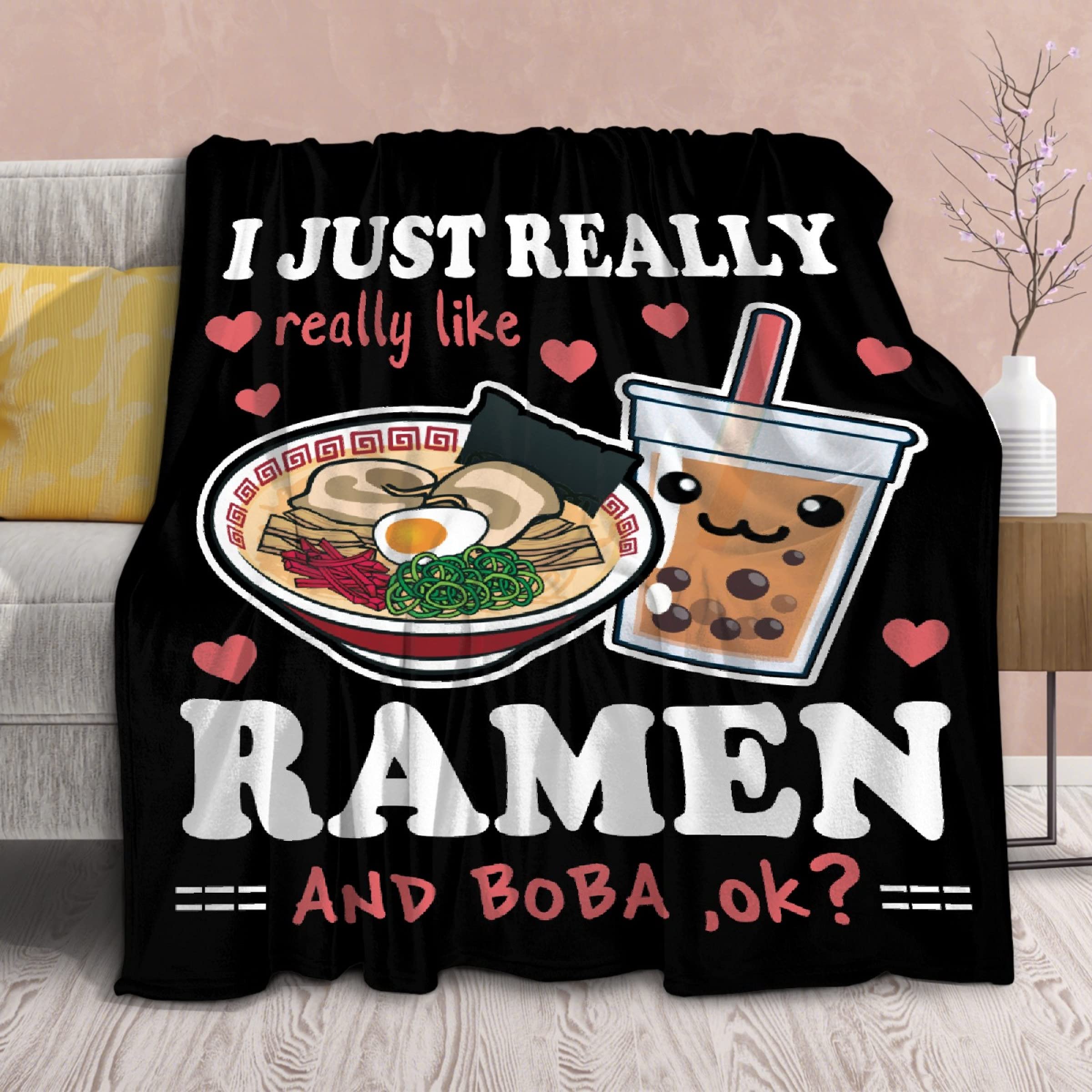 Virudhaka plaid ramen vue avant montrant motif kawaii et confort
