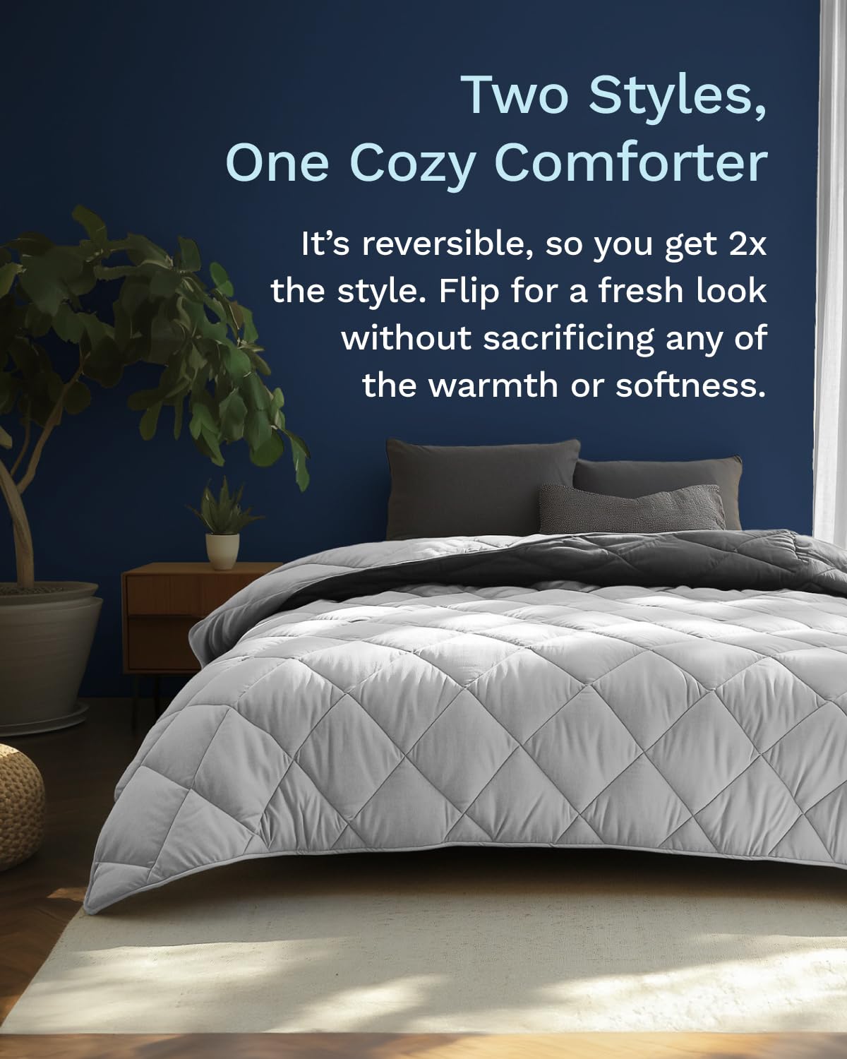 ViscoSoft couette face foncée offrant élégance et contraste décoratif