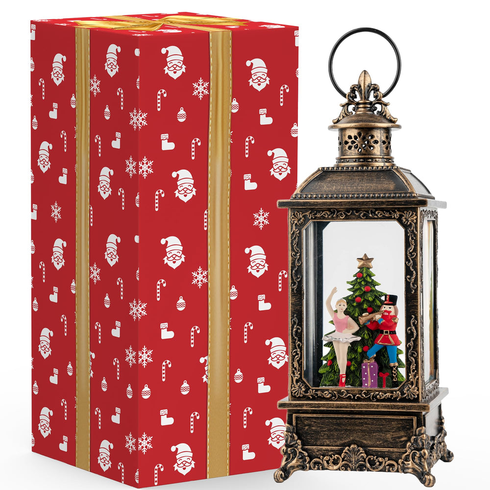 VISFLAIR emballage cadeau montrant la lanterne prête à offrir pour Noël