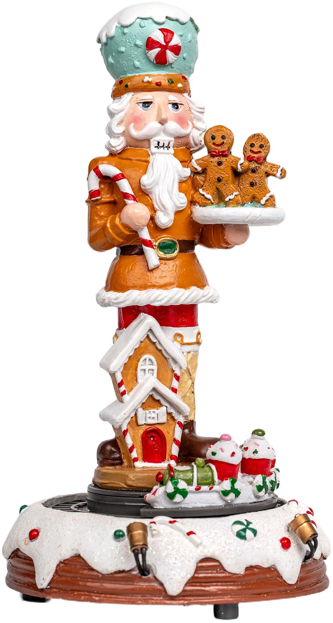 VISFLAIR figurine pain d'épices frontale montrant le casse-noisette décoratif et charme festif