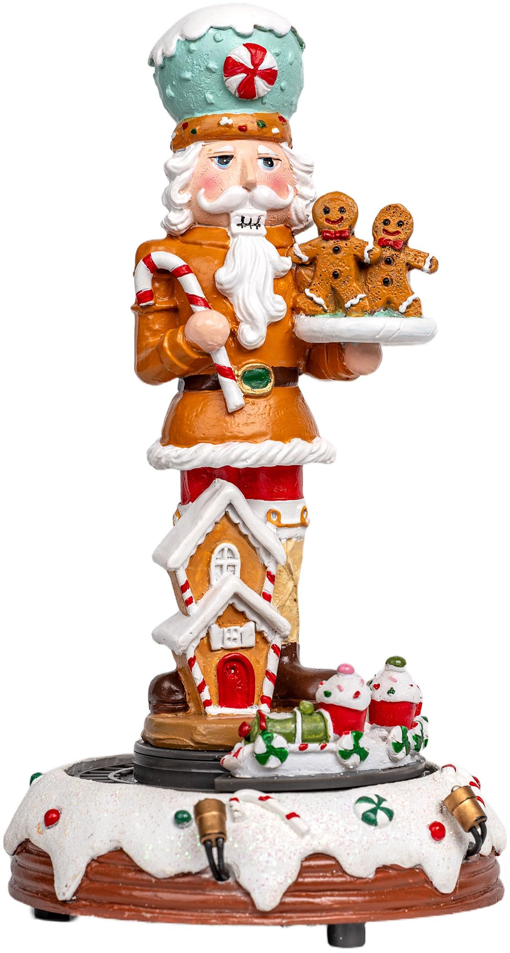 VISFLAIR figurine pain d'épices frontale montrant le casse-noisette décoratif et charme festif