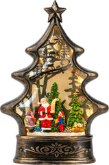 VISFLAIR lanterne face sapin éclairage chaleureux pour décor festif