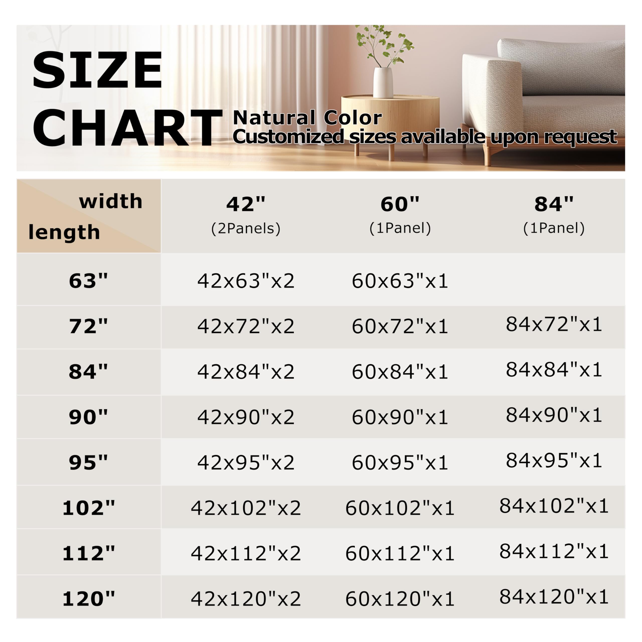 Vision Home comparaison d'échelle montrant hauteur 42" x 84" pour visualiser proportions